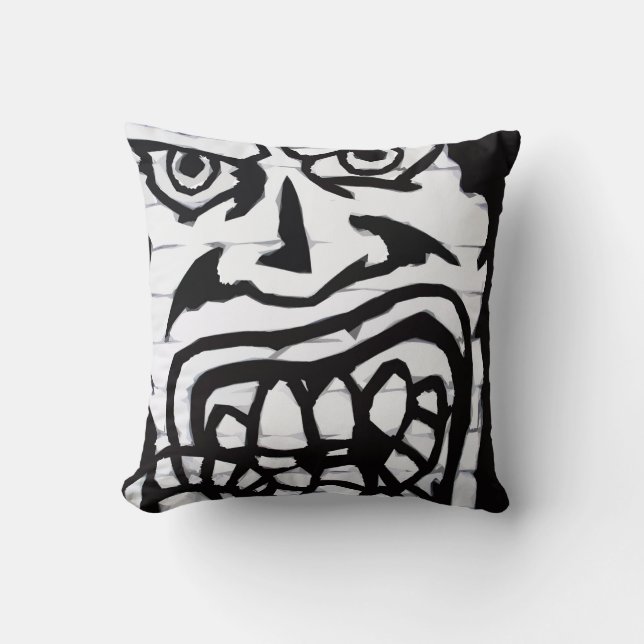 Double Sided Graffiti 1619 tpcn arc2 Throw Pillow (Front)