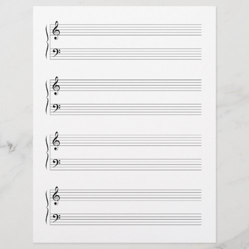 Double_Sided Grand Staffs Music Manuscript Paper
