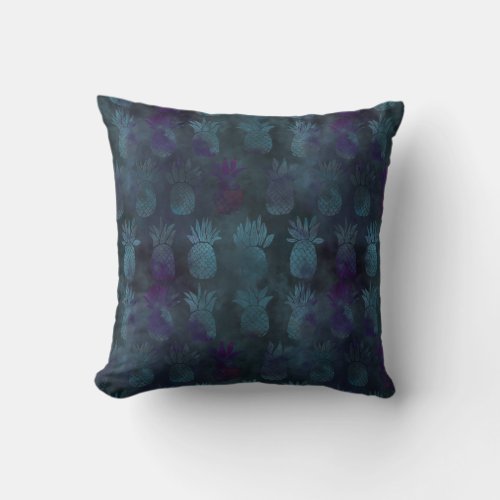 Double_sided green purple batik style and custom throw pillow