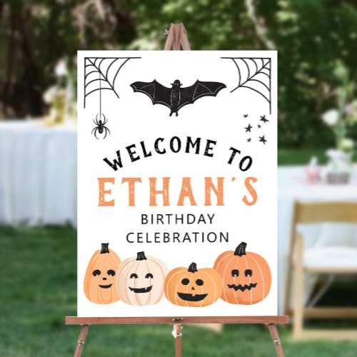Double Sided Halloween Welcome Favors Sign