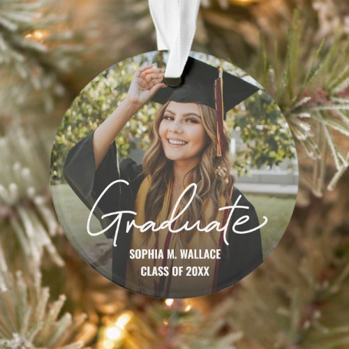 Double sided Handlettering Graduate Custom Photo
