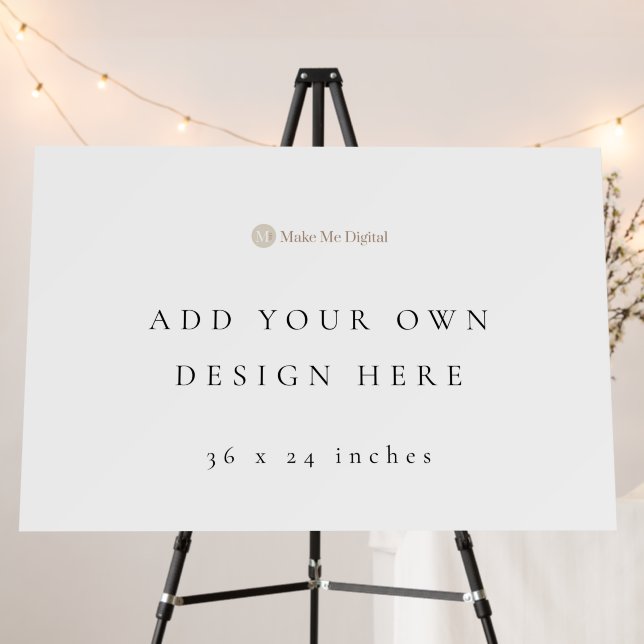 DOUBLE SIDED Horizontal 36x24 inch Poster Sign (In Situ (Stand))