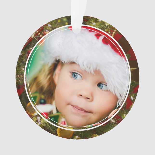 Double Sided Image & Message Christmas Ornament (Front)
