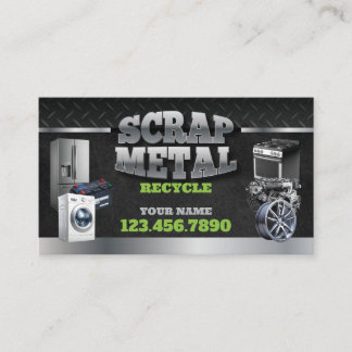 Double-Sided, Industrial Scrap Metal Business Card