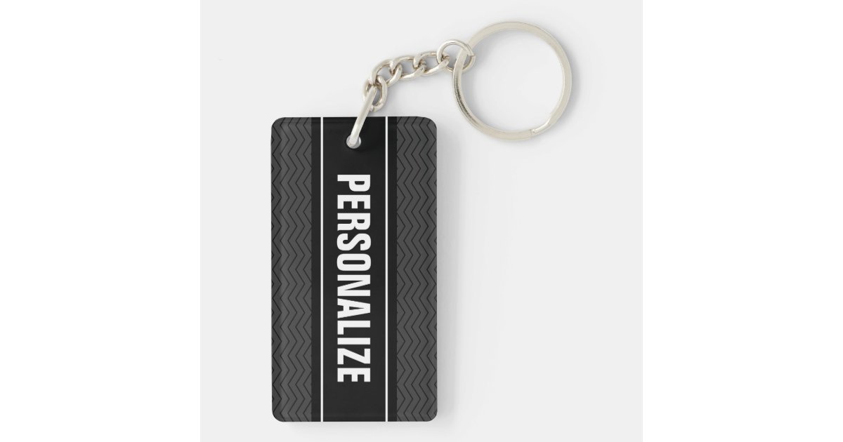 Double Sided Silver Keychain