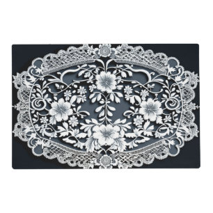 Double-sided lace placemats