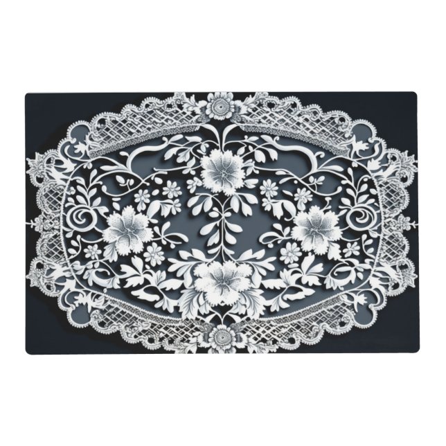 Double-sided lace placemats (Front)