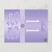 Double-sided Lavender Floral Table Number (Back)