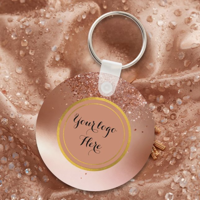 Double sided Logo QR Code floral keychain (Creator Uploaded)