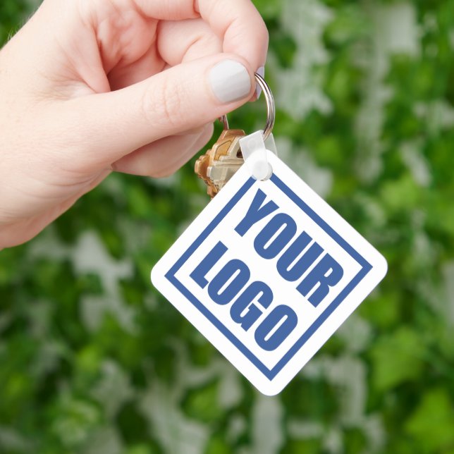 Double Sided Logo Template Metal Keychain (Hand)