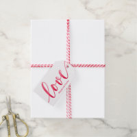 Double Sided Love Valentines Day Gift Tags