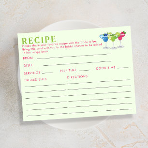 Double Sided Margs & Matrimony Recipe Card