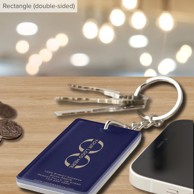 Double-Sided Modern Minimalist Design Keychain (Creator Uploaded)