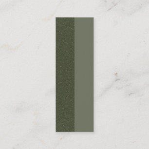 Double-Sided Moss Green Loyalty Cards – Customize