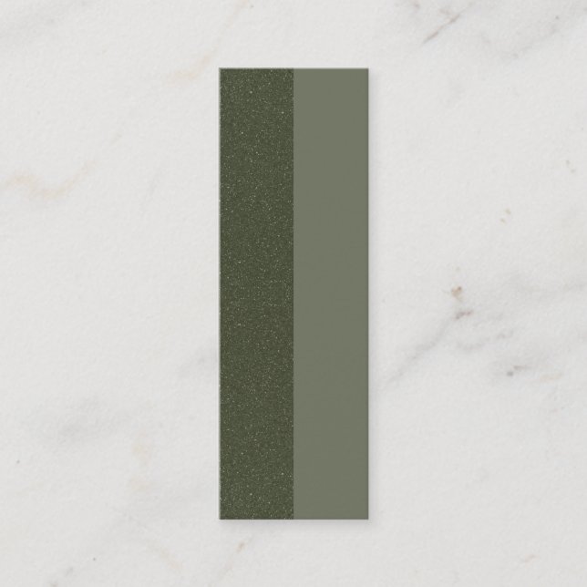 Double-Sided Moss Green Loyalty Cards – Customize (Front)