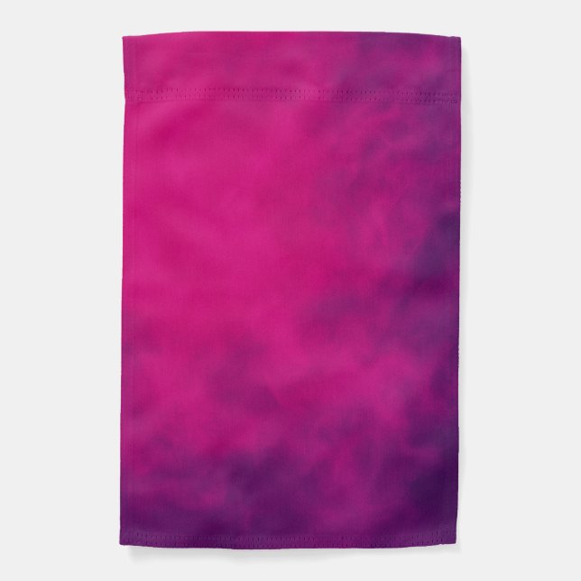 Double-Sided Neon Pink Garden Flag – Customizable (Front)