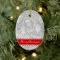 Double sided oval photo ornament for Christmas
