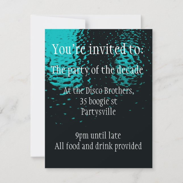 Double sided party invitation for any occasion (Front)