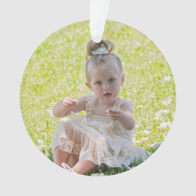 Double Sided Personalized Christmas Ornament (Front)