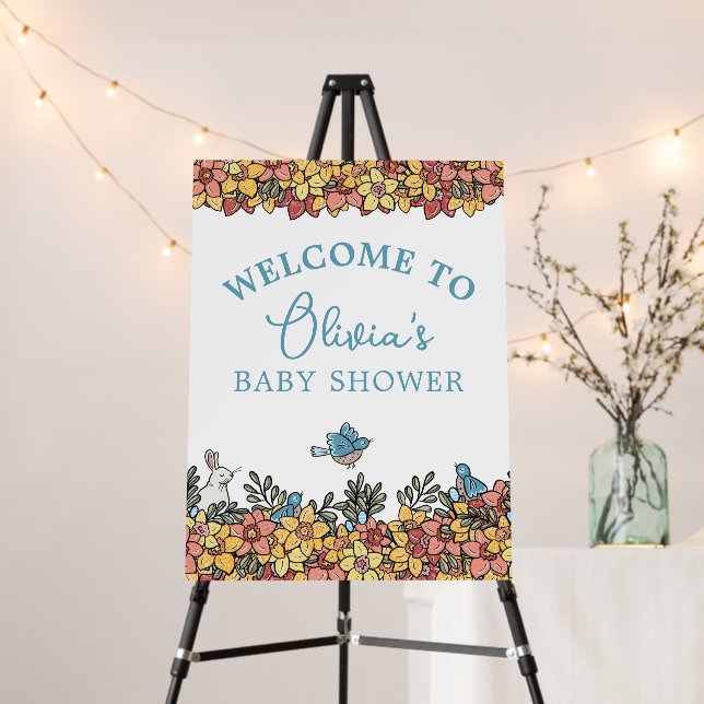 Double Sided Photo Baby Shower Welcome Keepsake Foam Board (In Situ (Stand))
