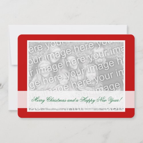 Double sided photo Christmas cards for two images