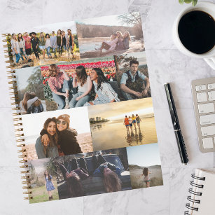 Double Sided Photo Collage Friends Notebook