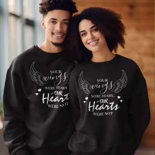 Double Sided Photo & Quote Funeral Memorial  Sweatshirt