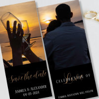 Double-sided Photo Save The Date Card
