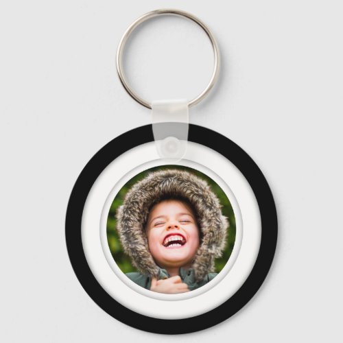 Double Sided Photo Template Metal Keychain
