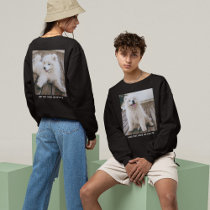 Double Sided Photo Text Sweatshirt