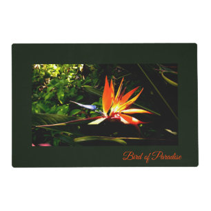 Double Sided Placemat Tropical Flowers