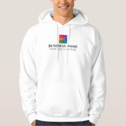Double Sided Print Company Logo Here Template Mens Hoodie
