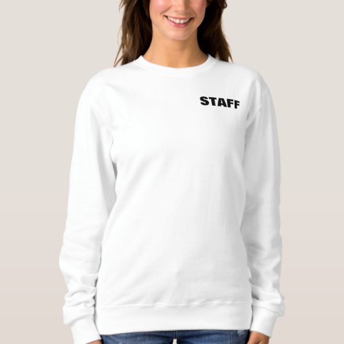 Double Sided Print Staff Add Logo Womens Top