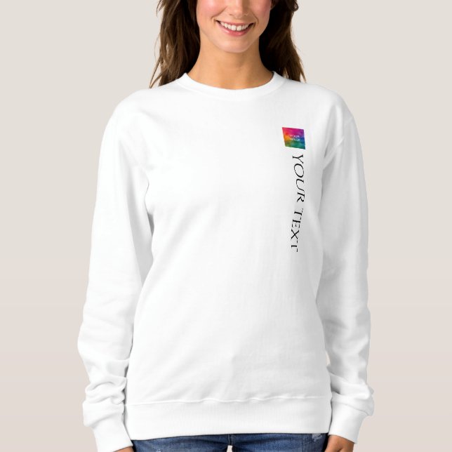 Double Sided Print Womens Modern Elegant Trendy Sweatshirt (Front)