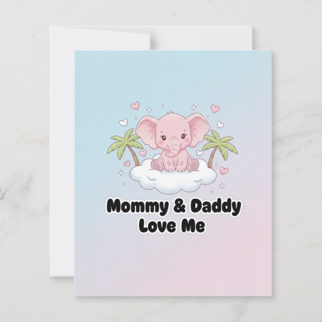 Double-sided printed card with custom design (Front)