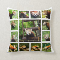 Double-sided Red Panda Photo Template Cushion