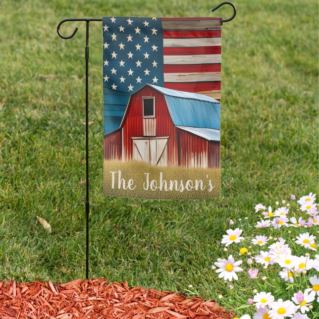  Double Sided Rustic Americana  Garden Flag (Creator Uploaded)