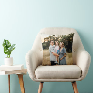 Double Sided Single Photo Personalized Photo  Throw Pillow