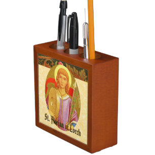 Double-Sided St. Florian of Lorch (PM 03) Pencil/Pen Holder