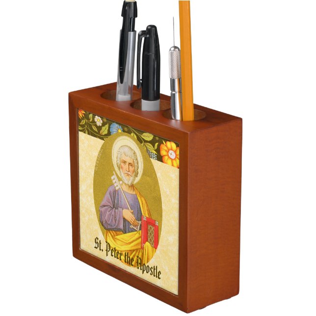 Double-Sided St. Peter the Apostle (PM 07) Pencil Holder (In Situ)