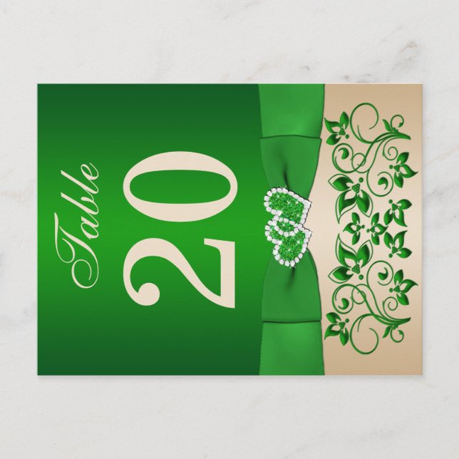 Double-sided Table Number (Front)