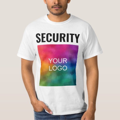 Double Sided Template Mens Security Staff Value T_Shirt