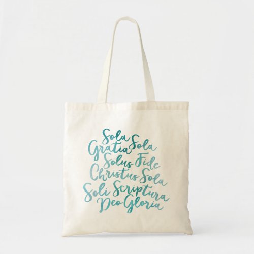 Double_Sided The Five Solas Tote Bag