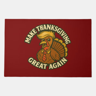 Double-Sided Trumpkin Pumpkin – Make America Again Doormat