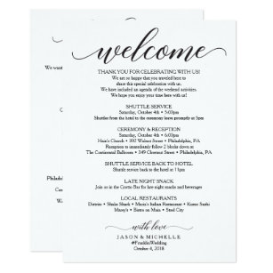 itinerary invitations zazzle