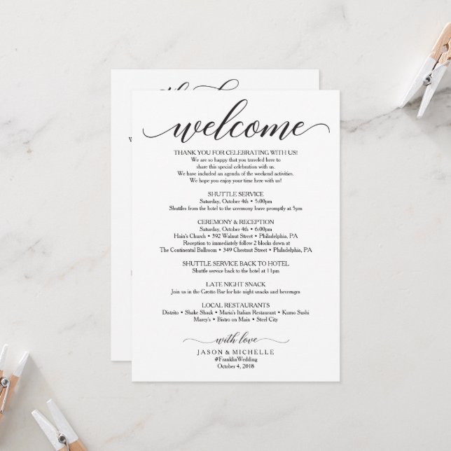 How to Write a Wedding Welcome Letter