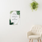 Double Sided Wedding Welcome and Favors Sign