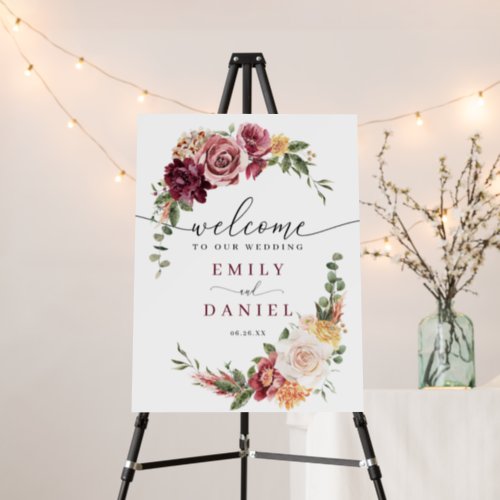 Double Sided Wedding Welcome Sign and Favors Sign