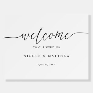 Double Sided Welcome / Unplugged Ceremony Wedding Foam Board