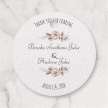 Double Sided Wildflowers Wedding Thank You